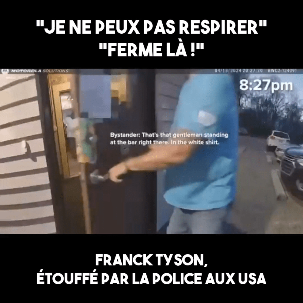 USA : un homme afro-américain étouffé par la police
