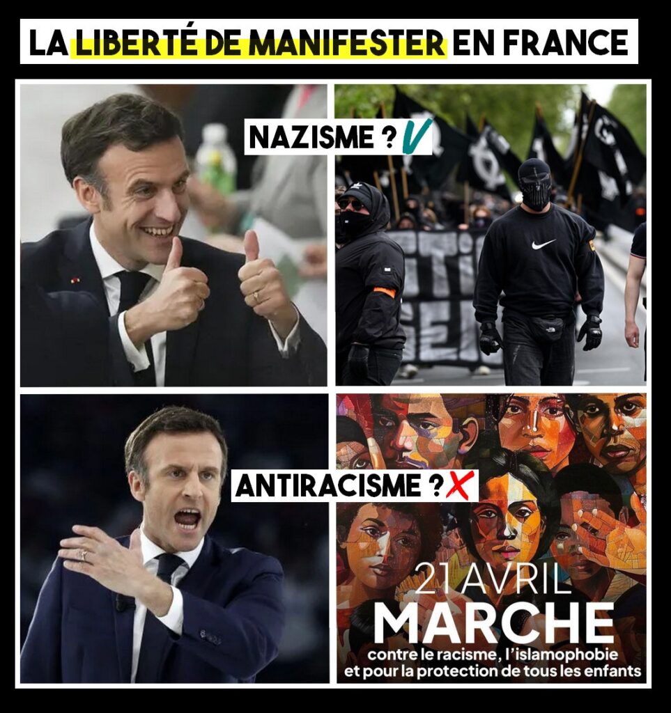 Sous Macron, le nazisme a plus de droits que l'antiracisme.