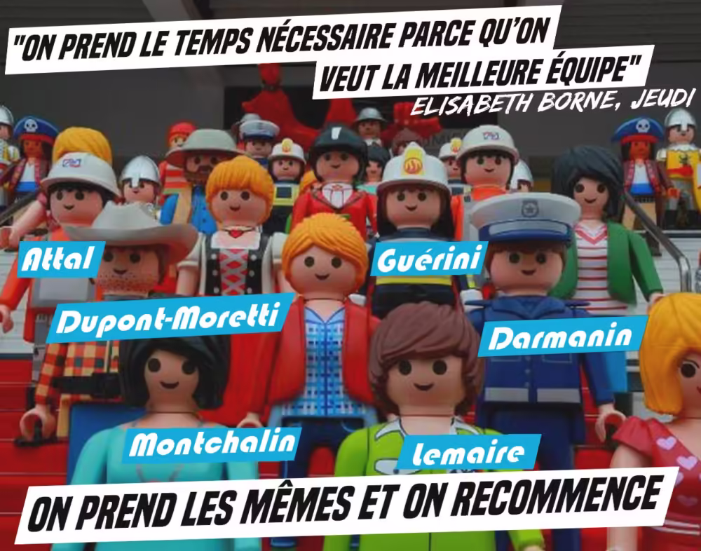 Gouvernement Playmobil : on prend les mêmes et on recommence