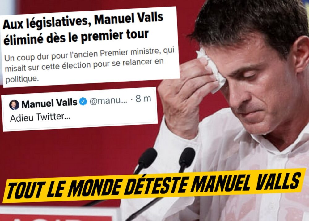 La semaine commence bien : Manuel Valls est éliminé