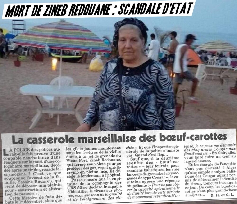 Mort de Zineb Redouane à Marseille : un scandale toujours plus vertigineux !
