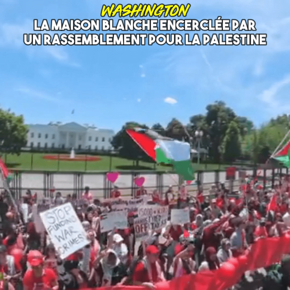 Washington : la Maison Blanche encerclée par un cortège pour la Palestine