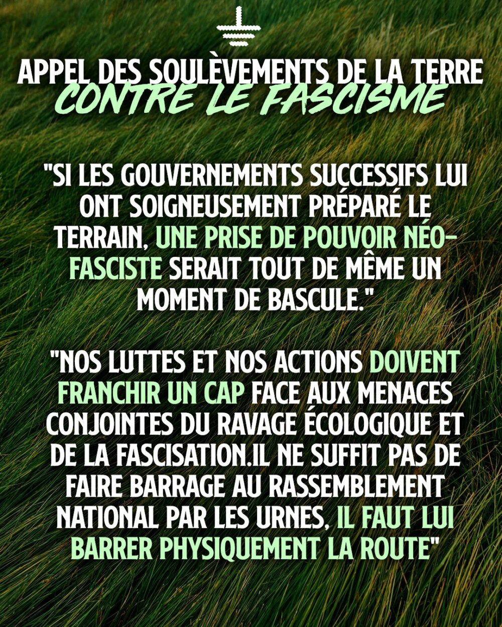 Pour un soulèvement antifasciste