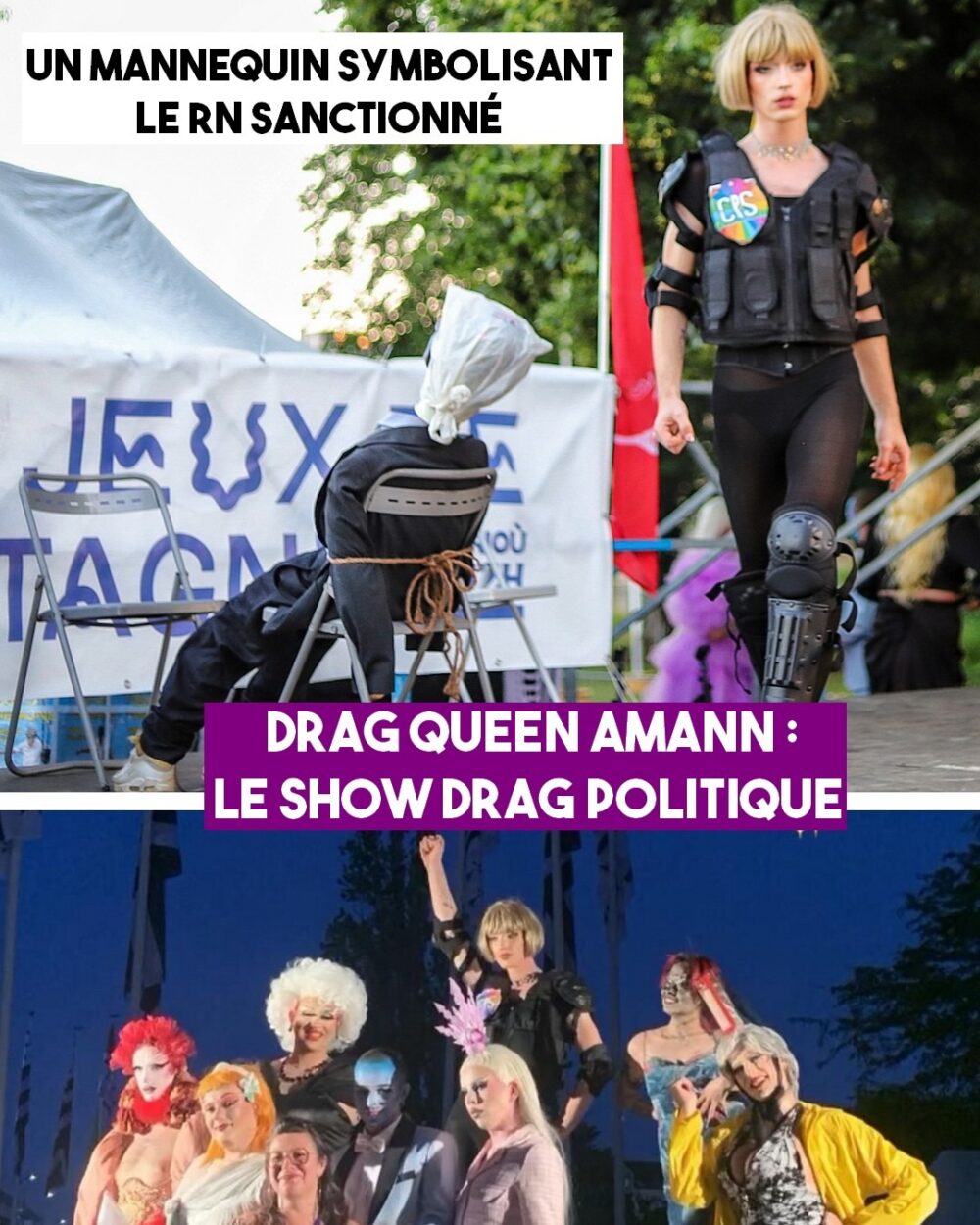 Drag Queen Amann : le show drag politique