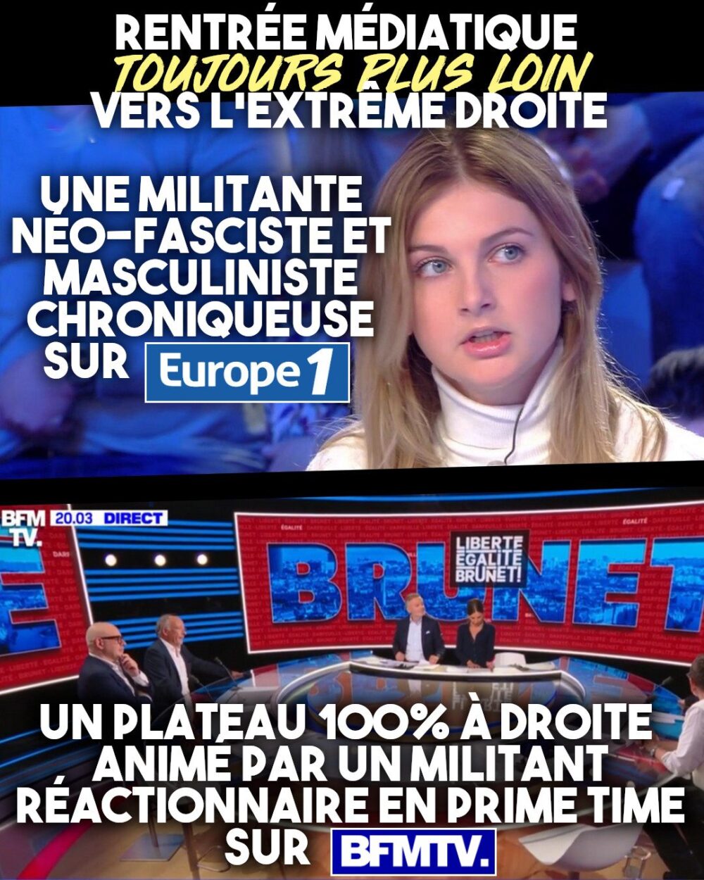 Médias : toujours plus à l’extrême droite