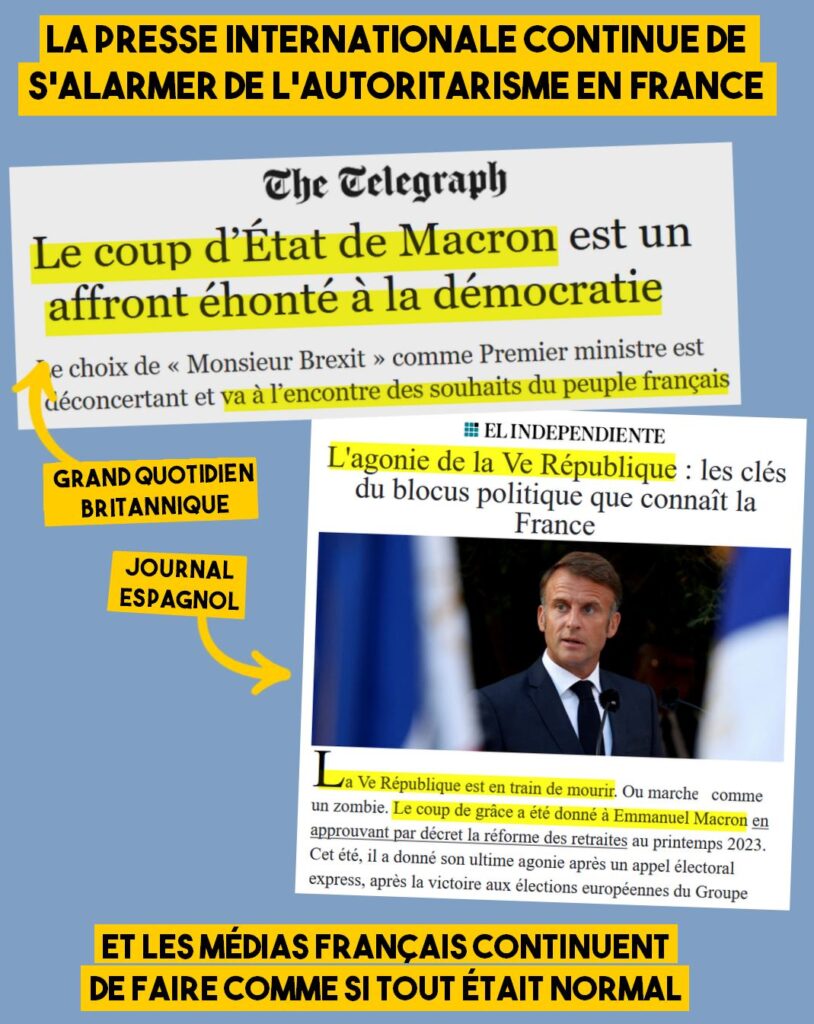 Les titres de la presse internationale sur le coup de force de Macron