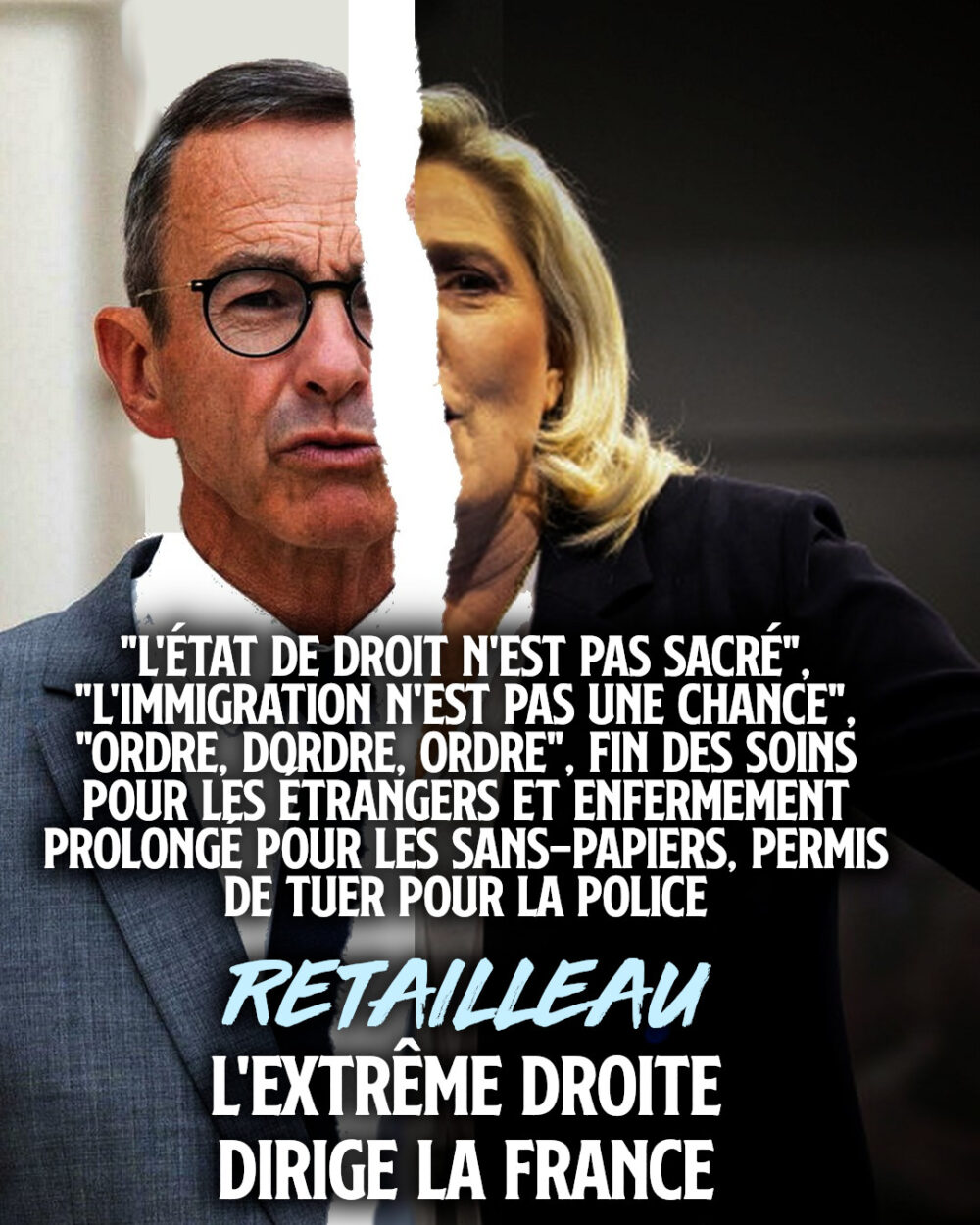 Retailleau : l’extrême droite au pouvoir