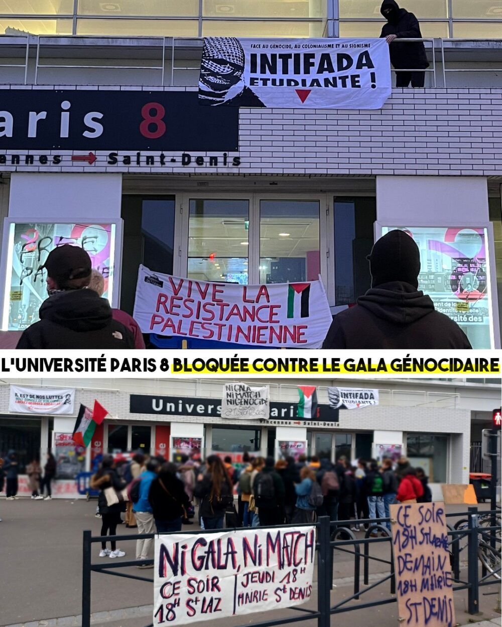 Paris : blocage étudiant pour la Palestine