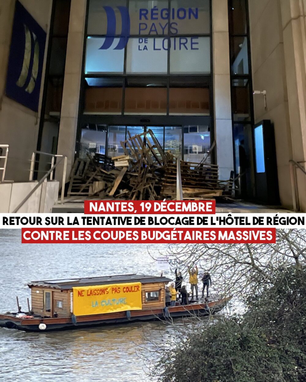 Nantes : retour sur la tentative de blocage de l’Hôtel de région