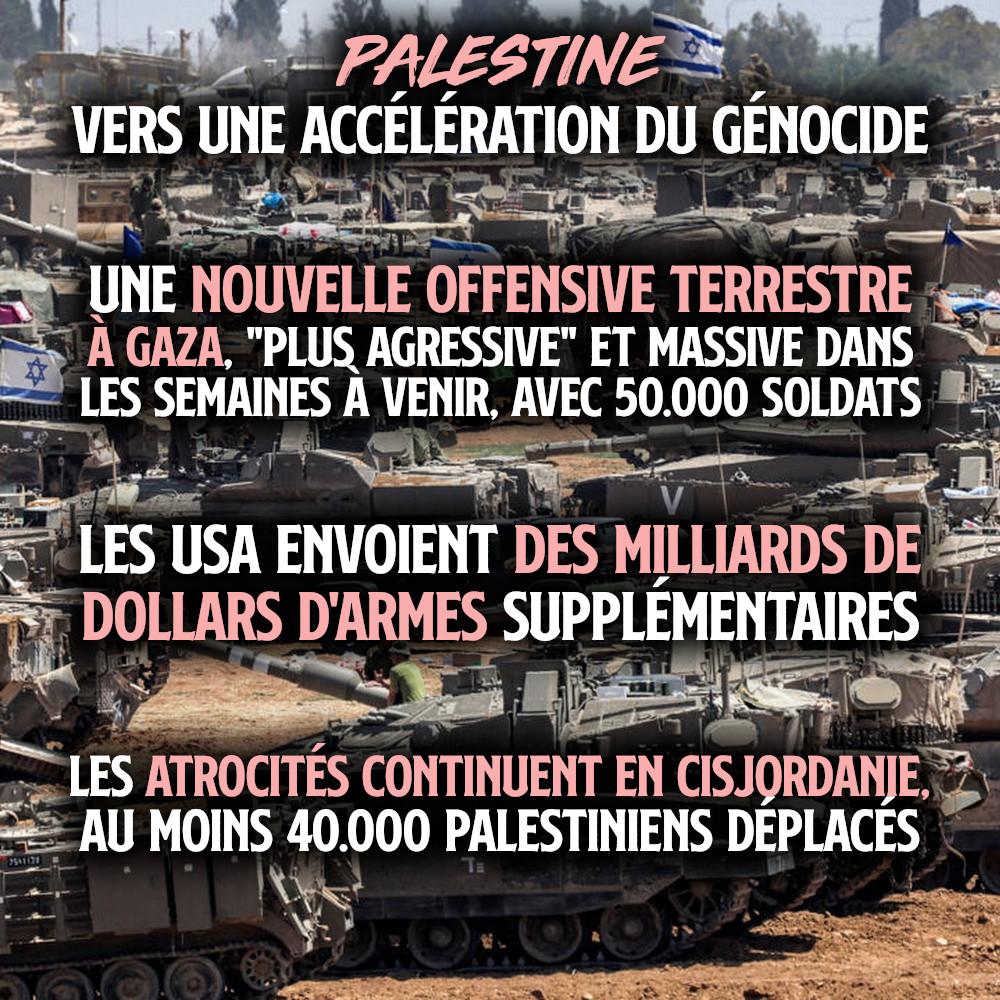 Des chars israéliens commettent un massacre à Gaza.