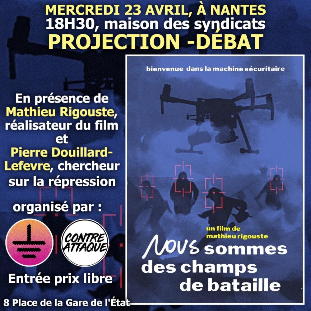 Mercredi 23 avril : projection-débat autour du film « Nous sommes des champs de bataille »