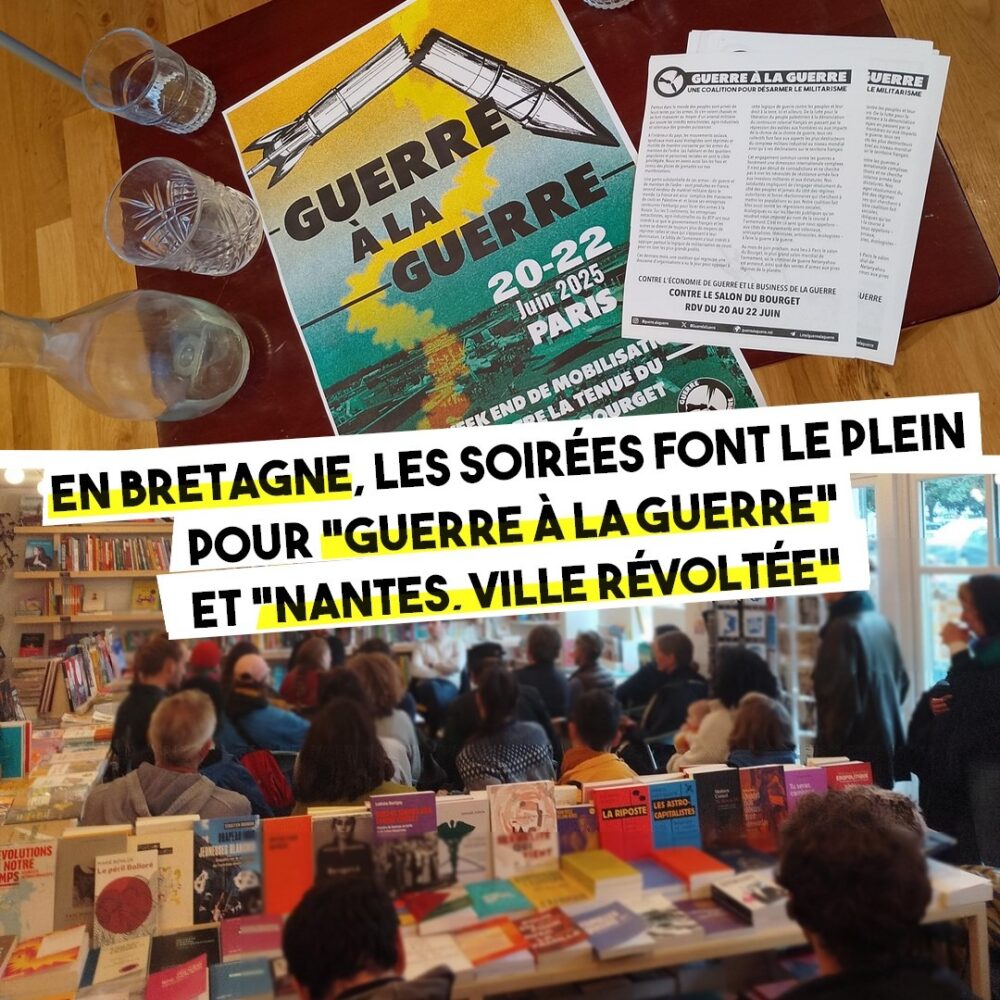 La librairie Divergences était pleine pour la présentation de Guerre à la guerre, une soirée riche de discussions.