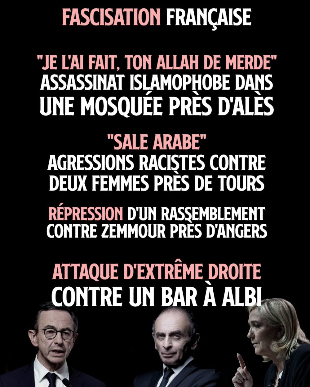 Fascisation française : agressions d’extrême droite en série