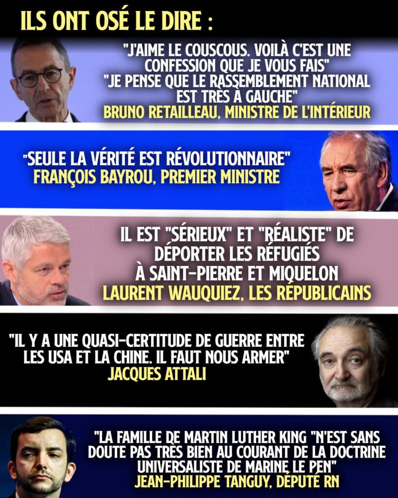 Quelques citations de professionnels de la politique pour qui le placement de leurs éléments de langage est plus important que la vérité ou l'humanité.