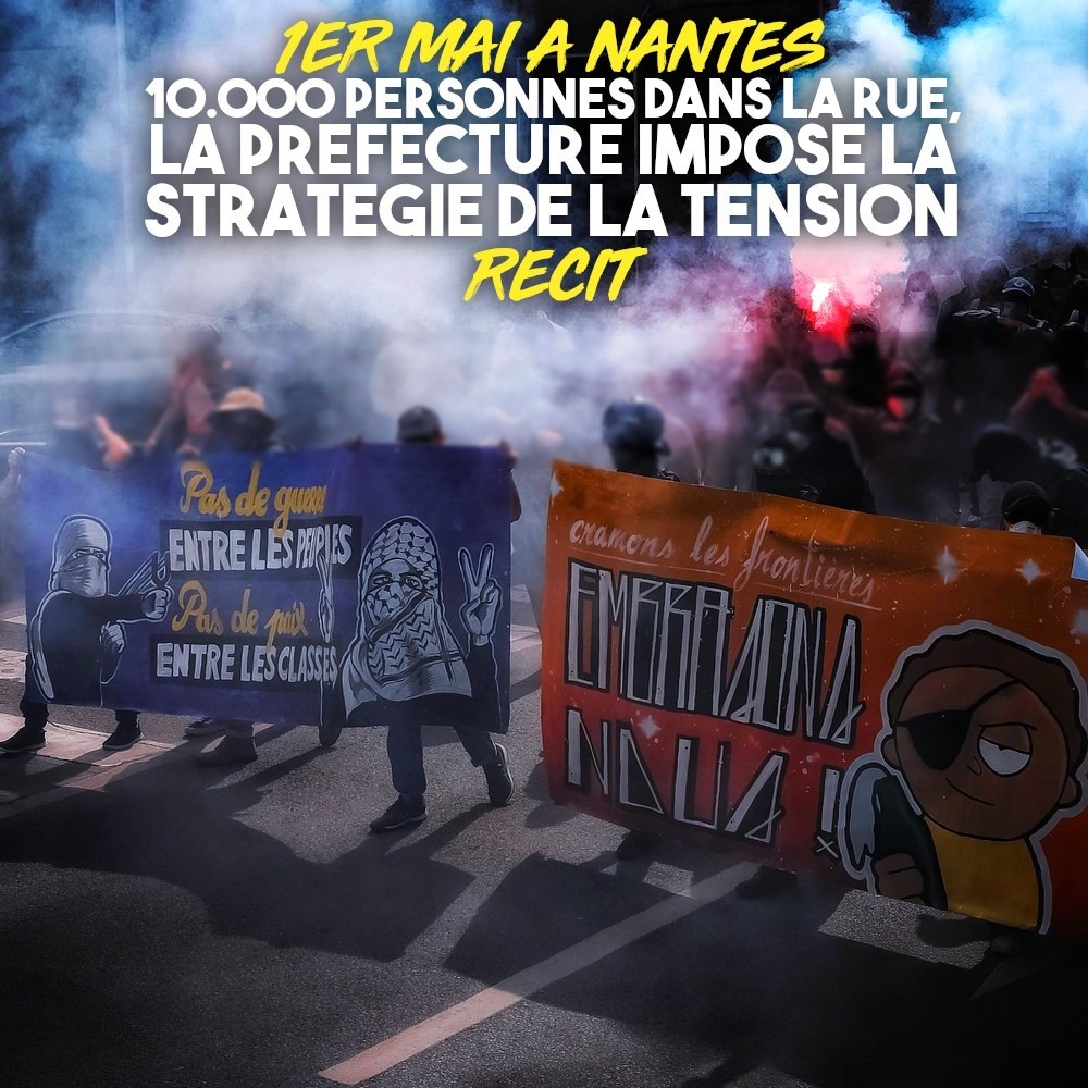 La tête de cortège du 1er Mai 2025 à Nantes