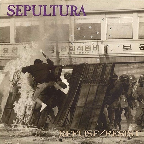La couverture de l'album "Refuse / Resist" de Sepultura.