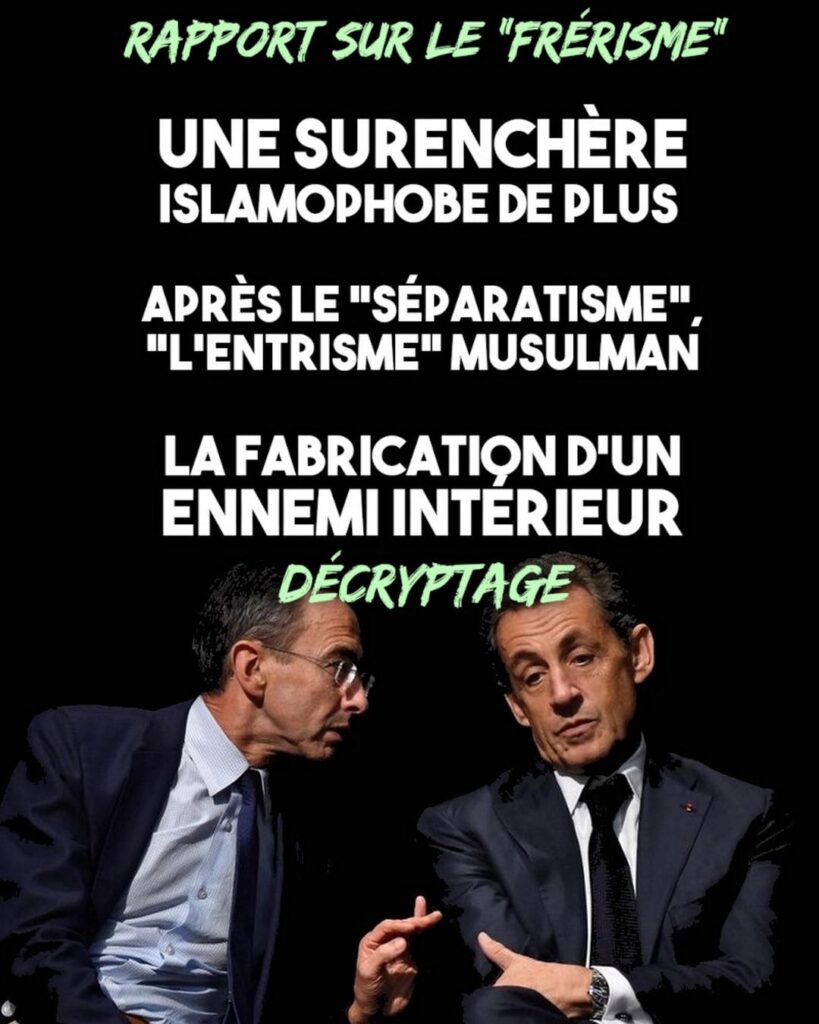 C'est la surenchère islamophobe du moment : Macron et ses Ministres mettent en scène leur combat contre la «mouvance frériste».