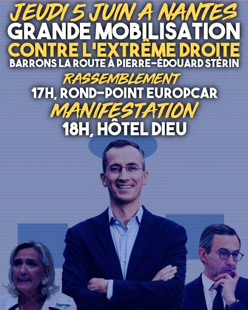 Rendez-vous à Nantes contre les nuits du Bien commun du milliardaire d'extrême droite Pierre-Édouard Stérin.