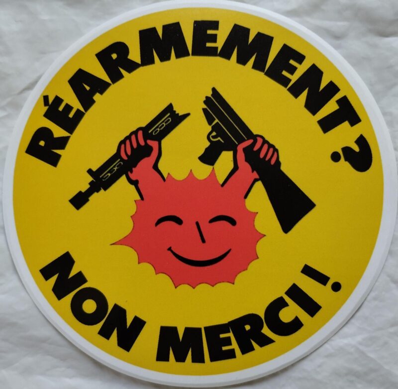 n°92 - Réarmement non merci - Lot de 10 stickers – Image 2