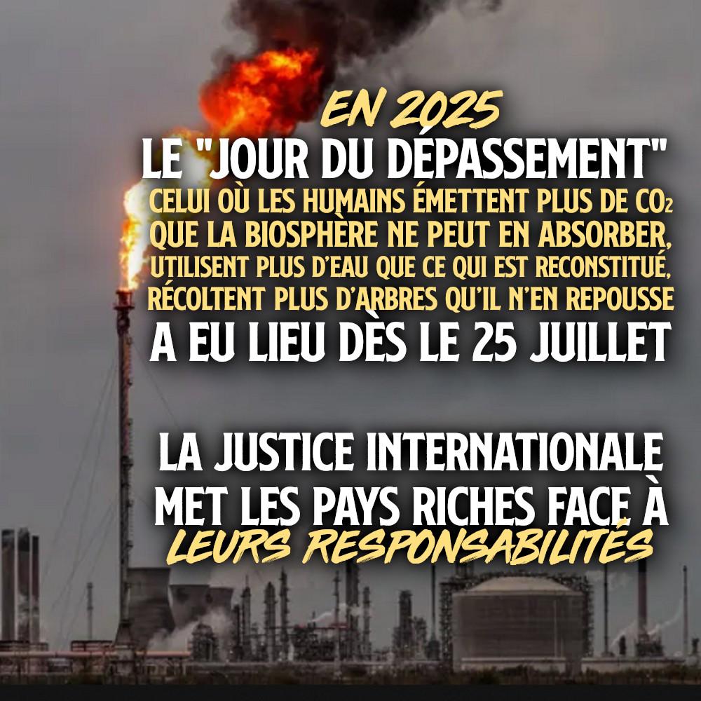 Une raffinerie en train de "torcher" du pétrole : le "jour du dépassement" permet de se faire une idée de la catastrophe en cours.