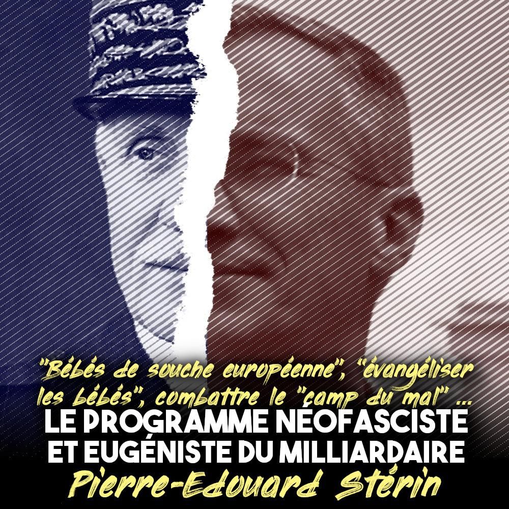 Derrière le masque du Maréchal Pétain se cache Pierre-Édouard Stérin.