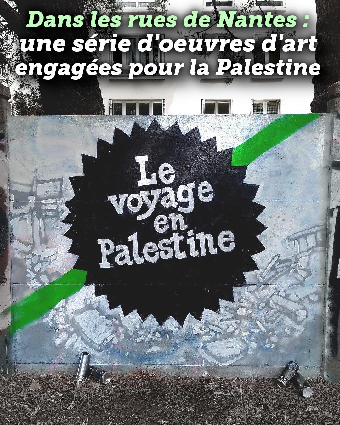 Le voyage en Palestine, une œuvre solidaire en parallèle du voyage à Nantes.
