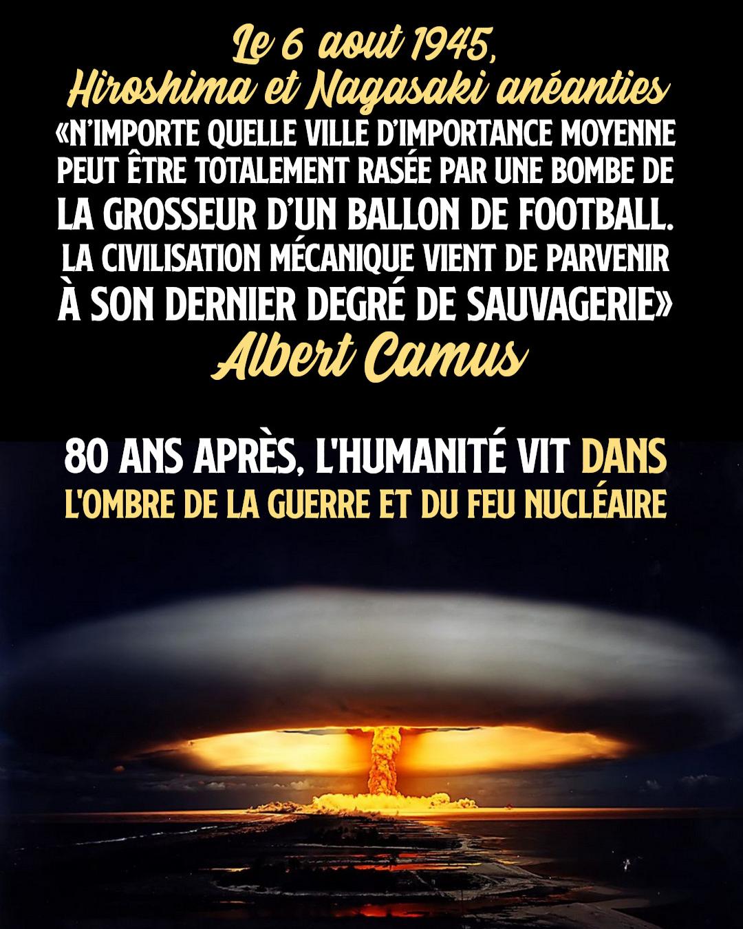 Un gigantesque champignon atomique lors d'un essai de frappe nucléaire.