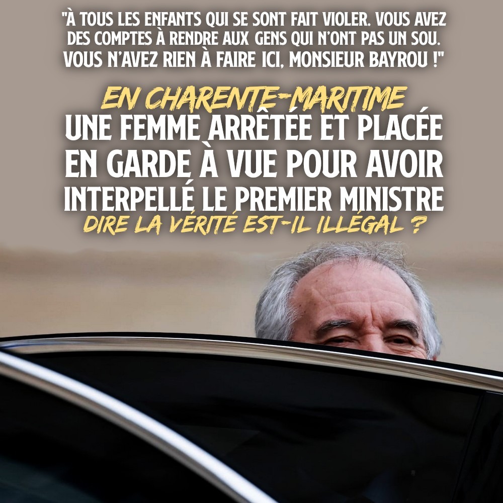 François Bayrou se cache derrière sa voiture de fonction : comment ce détestable premier ministre peut-il encore oser se montrer en public avec les affaires de pédocriminalité qui l'accablent ?
