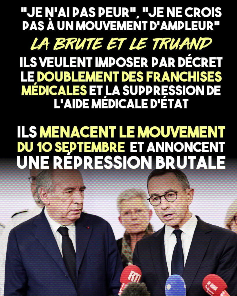 Bruno Retailleau et François Bayrou enchaînent les provocations dans les médias avant la mobilisation du 10 septembre.