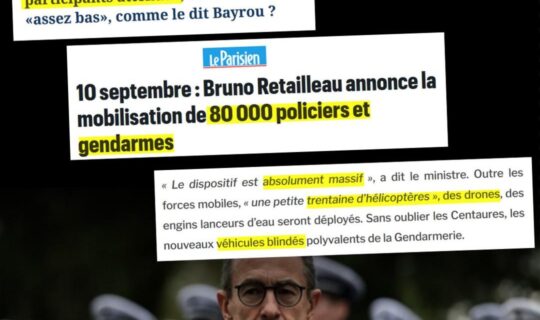 Bruno Retailleau annonce 80000 policiers pour réprimer le mouvement "bloquons tout", alors que le chef du gouvernement démissionnaire s'annonce "serein".