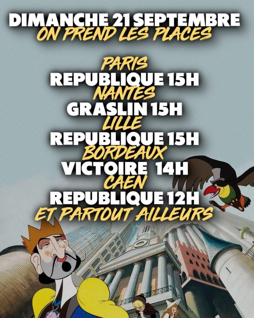 Le Roi et l'Oiseau regardent les rendez-vous de ce dimanche 21 septembre.
