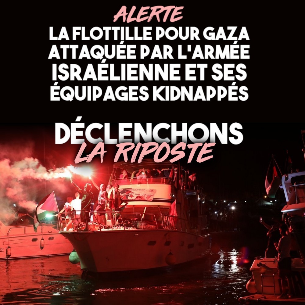 Des bateaux de la flottille pour Gaza au départ, avant d'être arraisonnés par l'armée israélienne