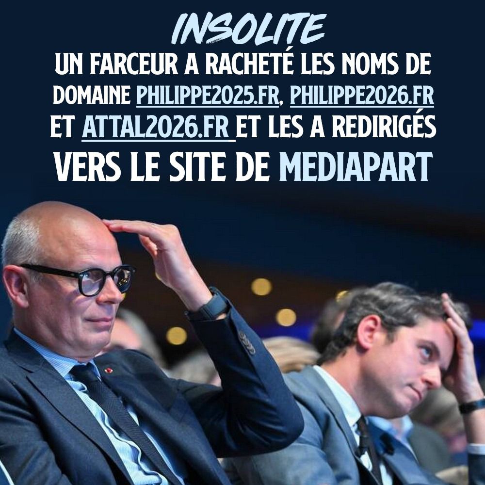 Édouard Philippe et Gabriel Attal se touchent le crâne
