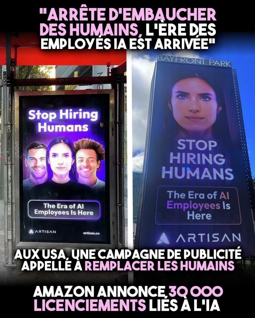 La campagne de pub pour l'IA d'Artisan aux États-Unis proclame : "Arrêtez d'embaucher des humains"