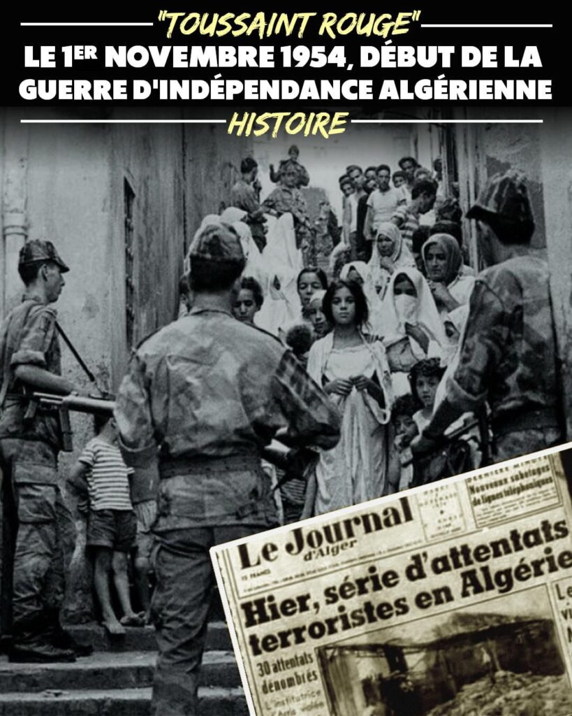 Des membres du FLN armés dans les rues pour la "Toussaint Rouge"