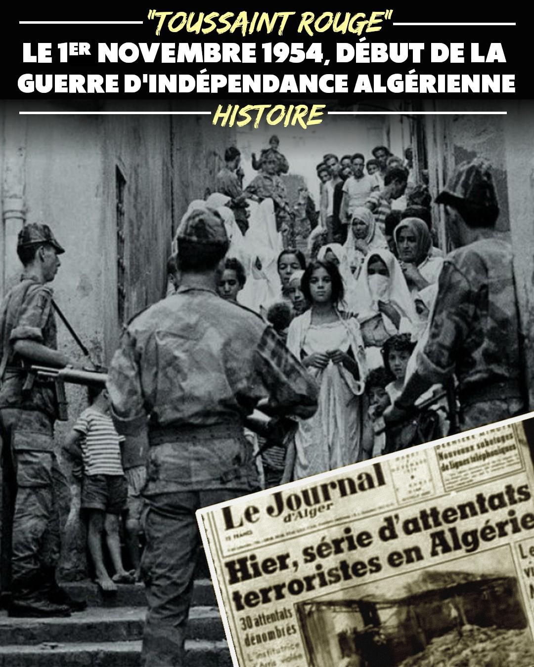 Des membres du FLN armés dans les rues pour la "Toussaint Rouge"