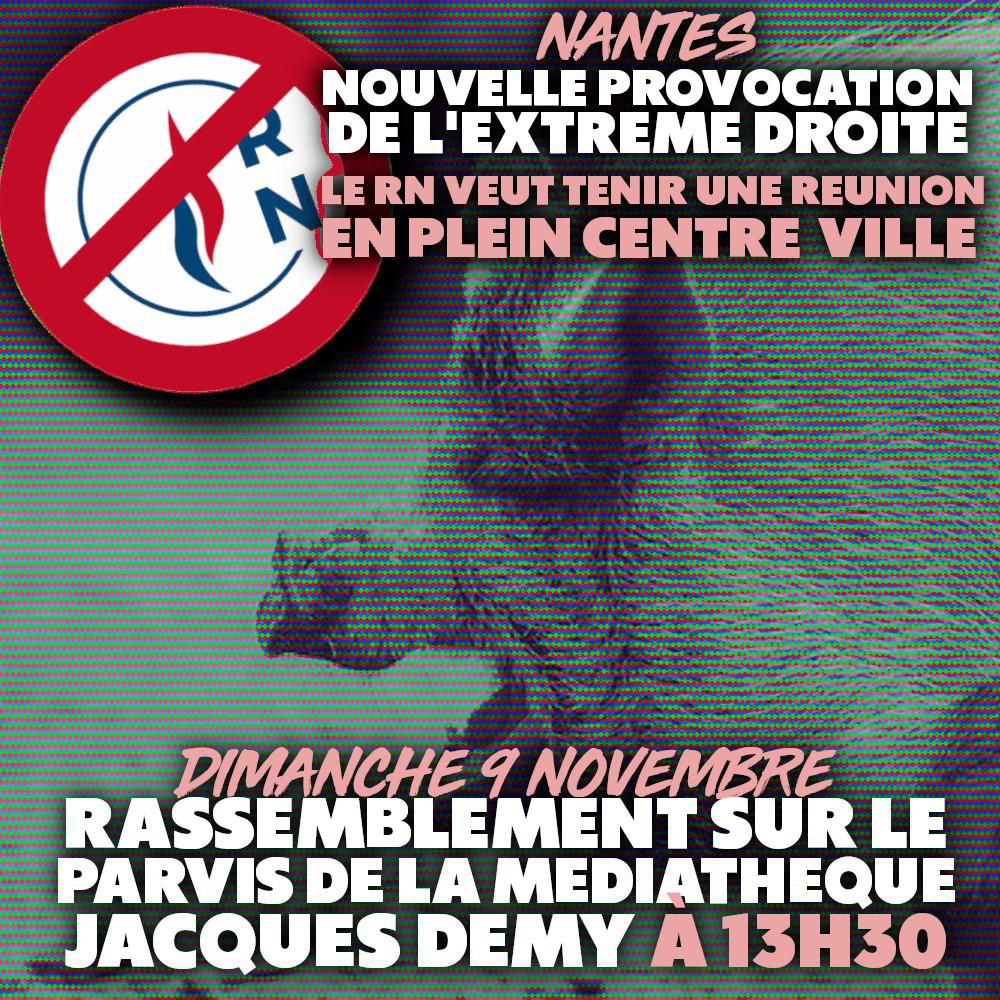 Ce dimanche, rappelons qu'à Nantes, hier comme aujourd'hui, les nazillons et leurs sbires ne seront jamais les bienvenus, ni tolérés dans notre ville.