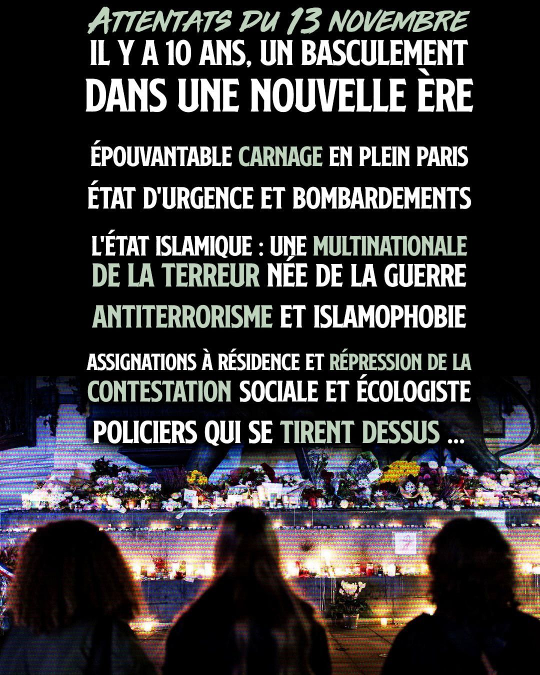 Vendredi 13 novembre 2015, il y a 10 ans jour pour jour, une date devenue cauchemardesque.