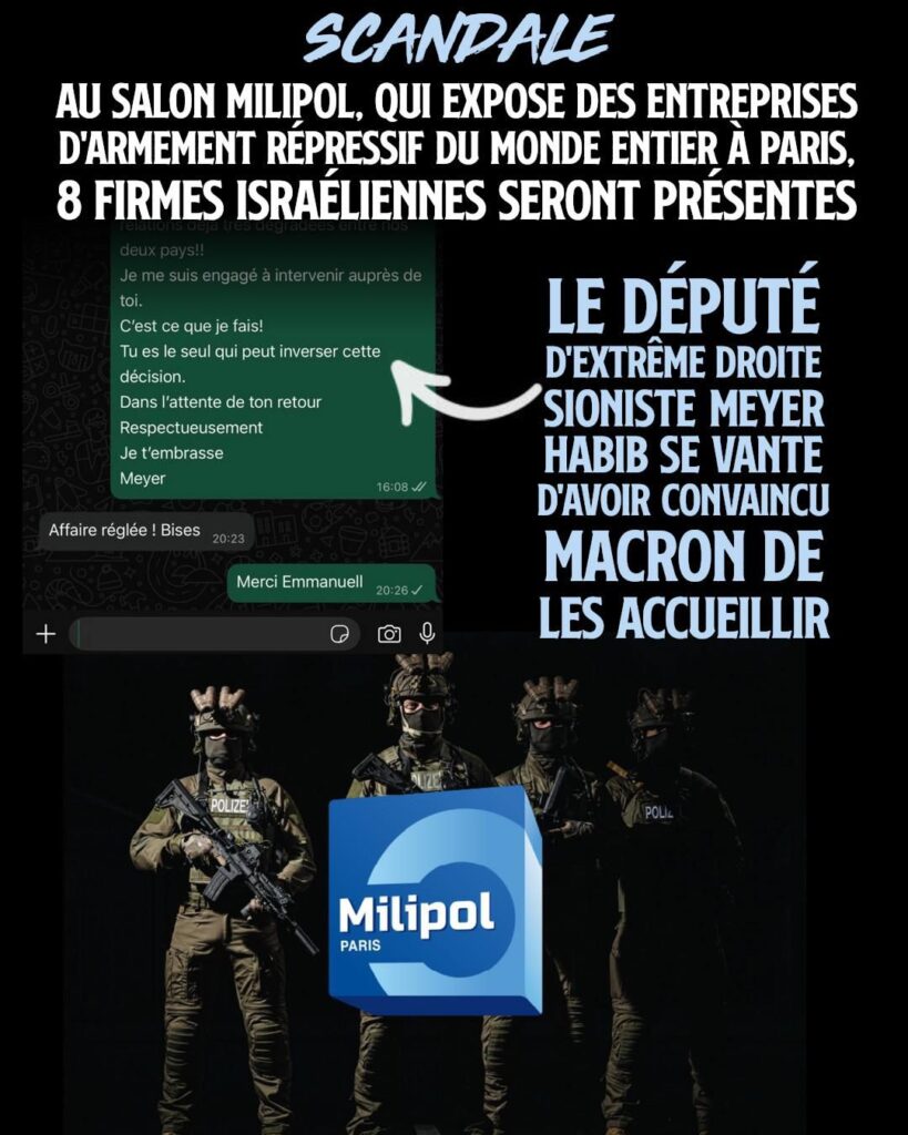 Meyer Habib se vante sur Twitter d'avoir convaincu Macron de laisser les entreprises israéliennes exposer au salon Milipol