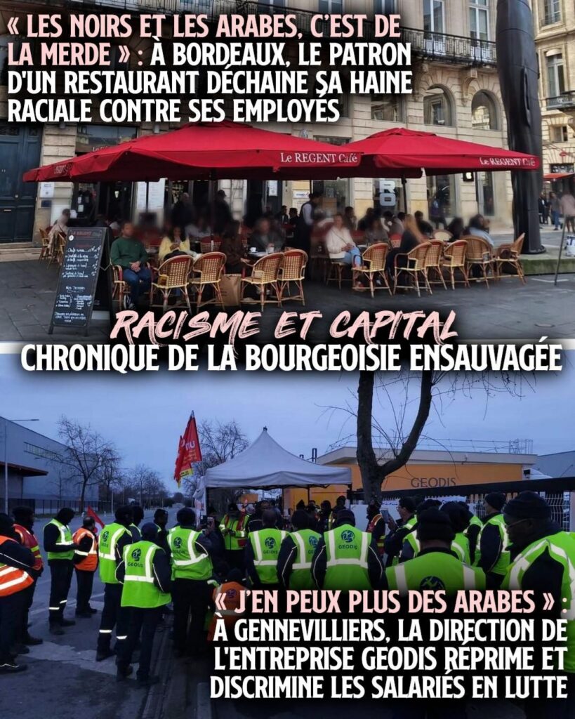 À Bordeaux et à Gennevilliers, la libération de la parole raciste chez les patrons et les petits chefs fait froid dans le dos.