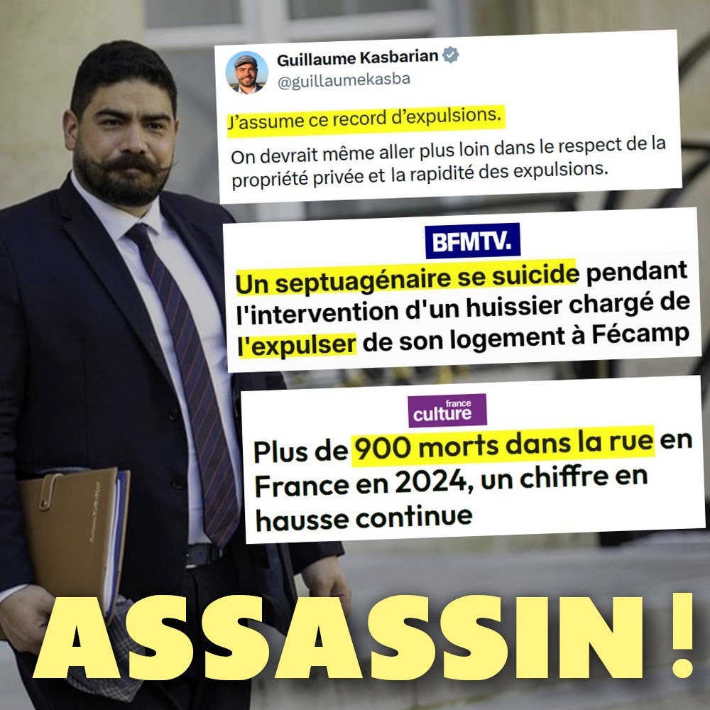 Kasbarian ressemble à un serveur de l’enseigne de hamburger Big Fernand, ou à une caricature du dessinateur Cabu, mais il est beaucoup moins sympa.