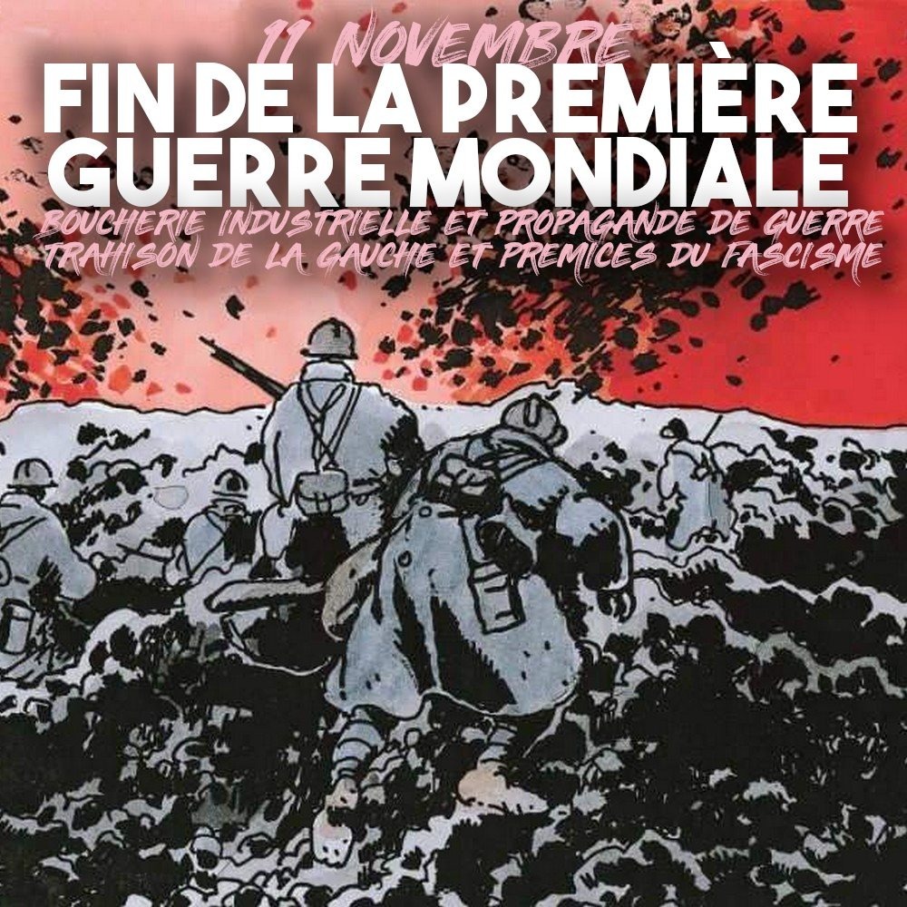 La guerre des tranchées illustrée par Tardi prend fin le 11 novembre.