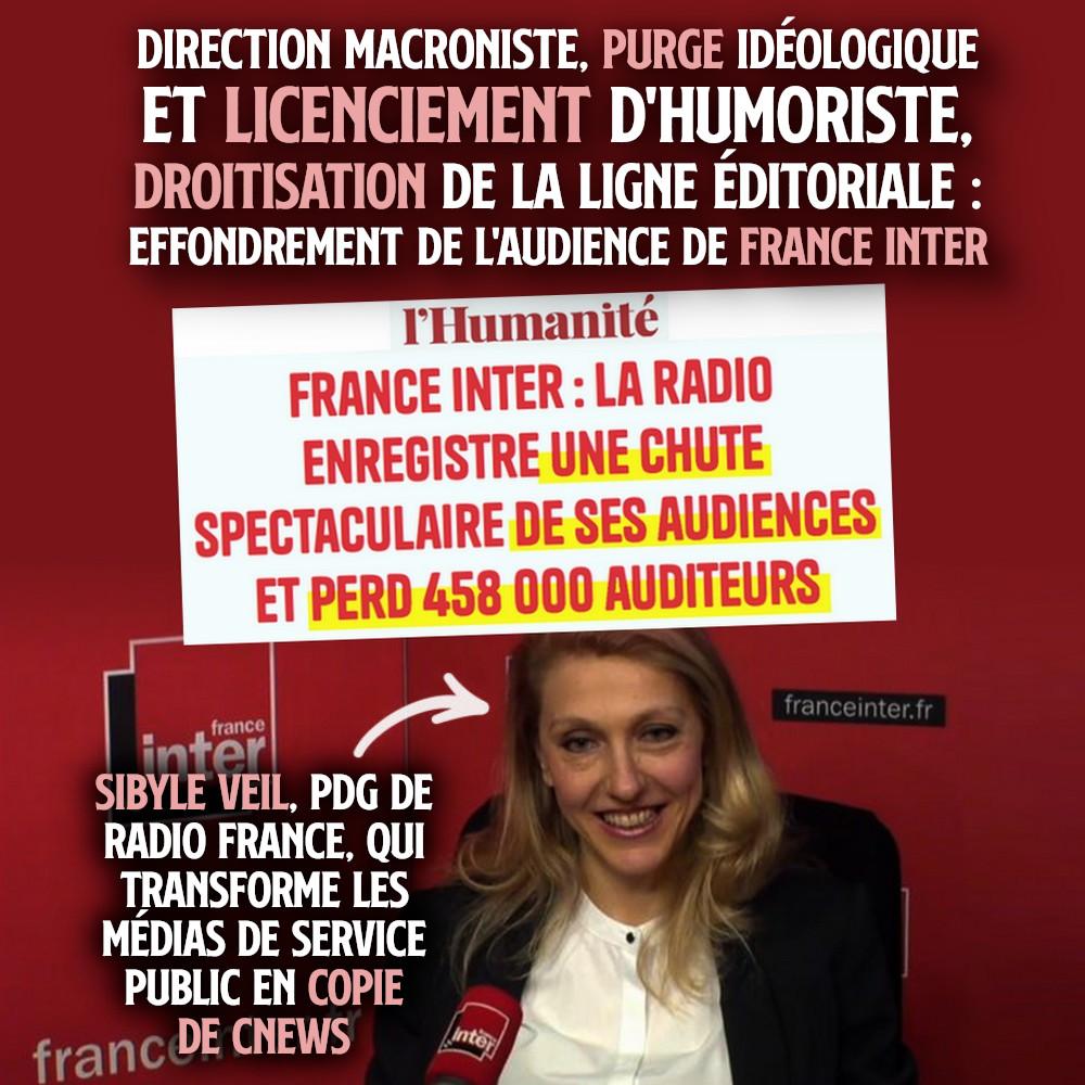 Sibyle Veil, PDG de Radio France qui transforme les services publics en copie de CNews.