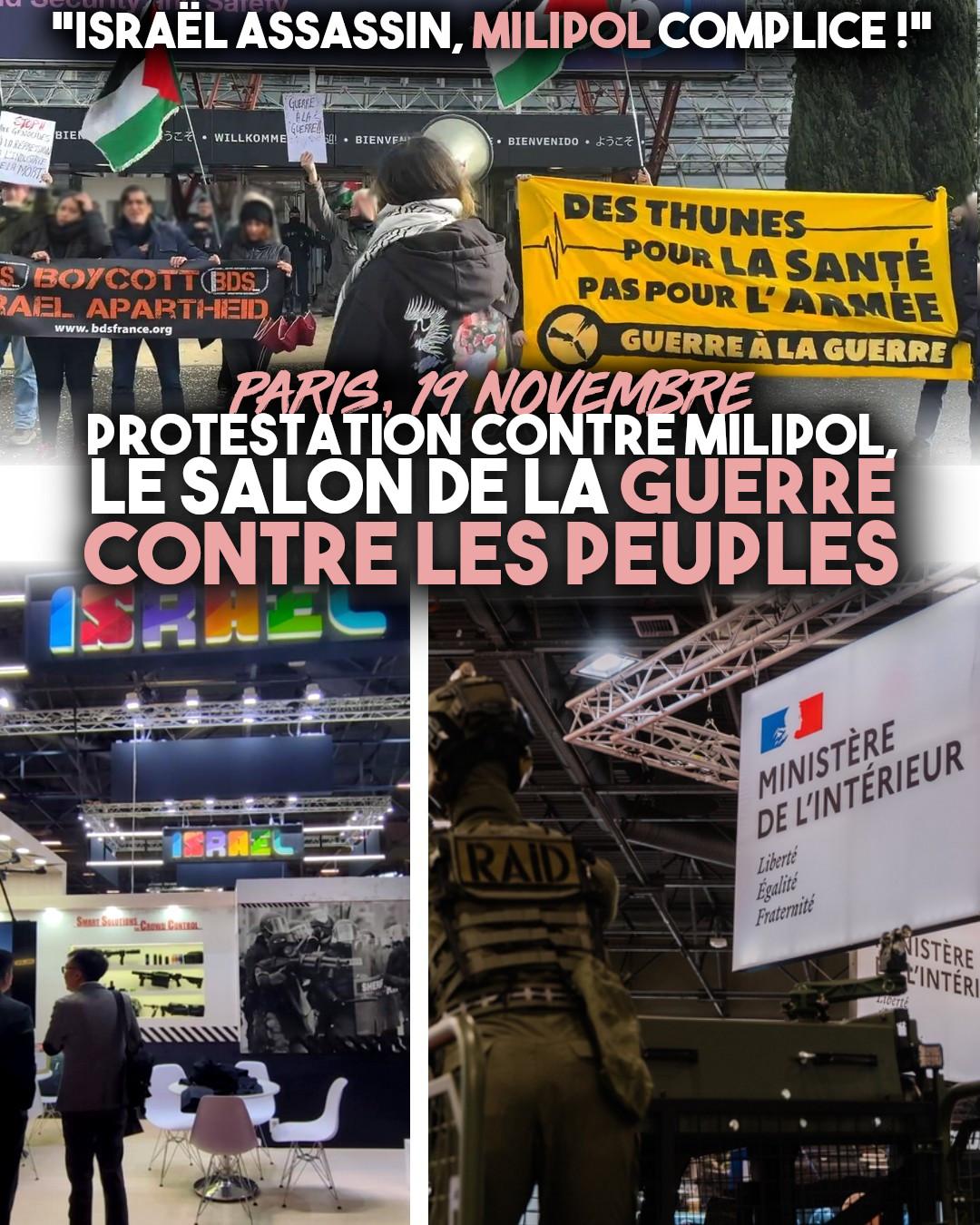 Entreprises génocidaires, parade de l'extrême droite française et manifestation au Salon