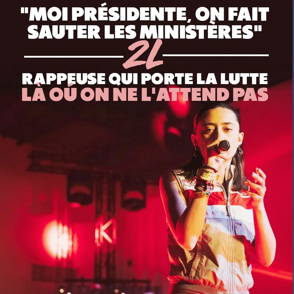 2L au micro, la rapeuse qui porte la lutte où on ne l'attend pas.