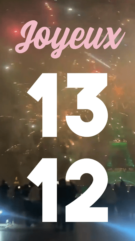 Un feu d'artifice pour le 13/12