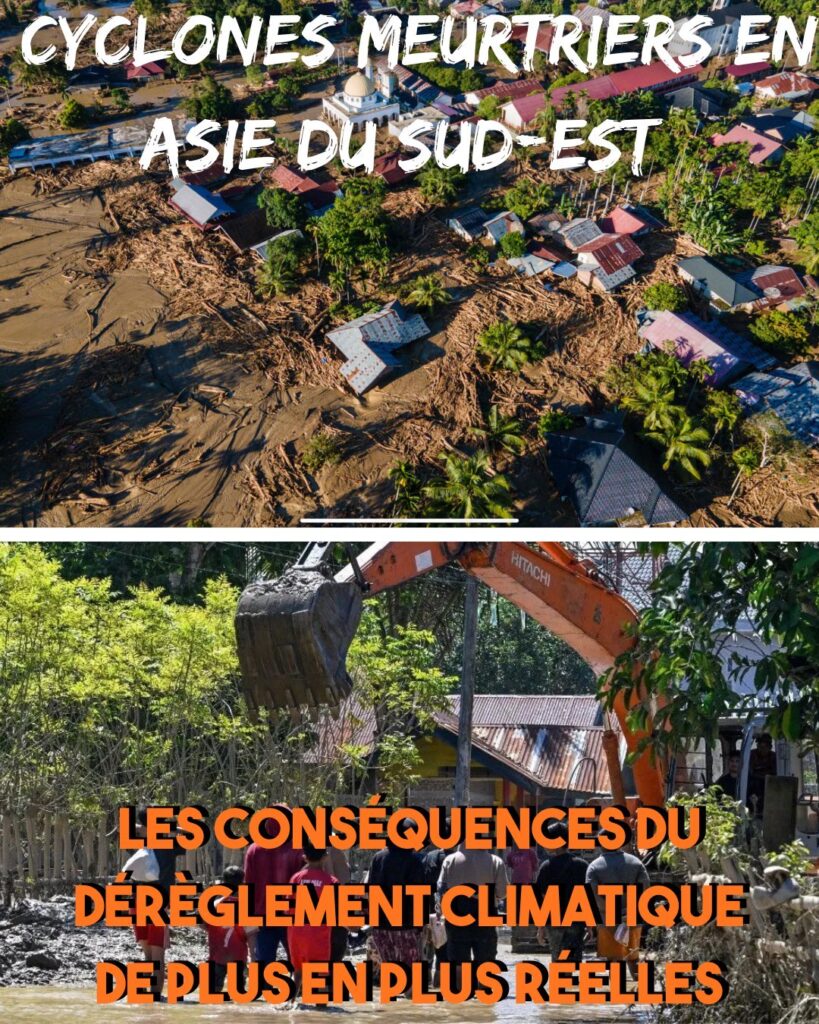 Les ravages des inondations en Asie du sud-est