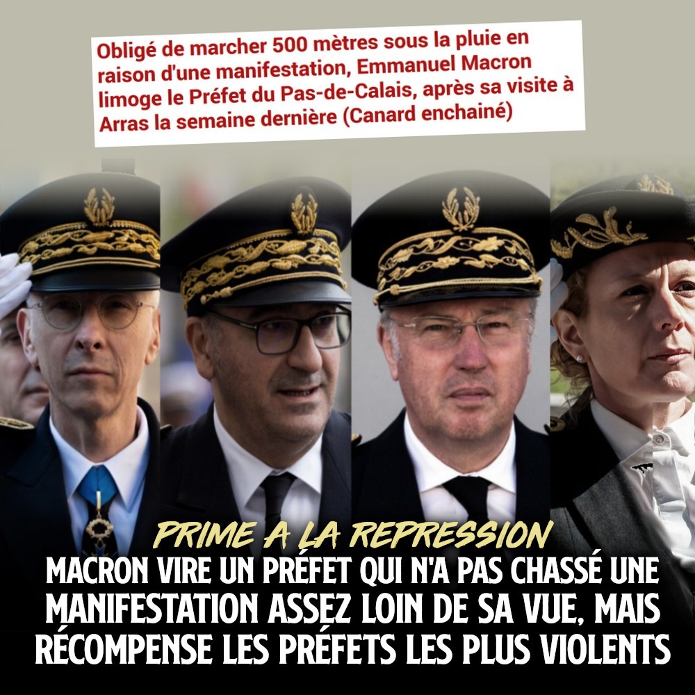 Les préfets qui profitent de la prime à la répression sous Macron