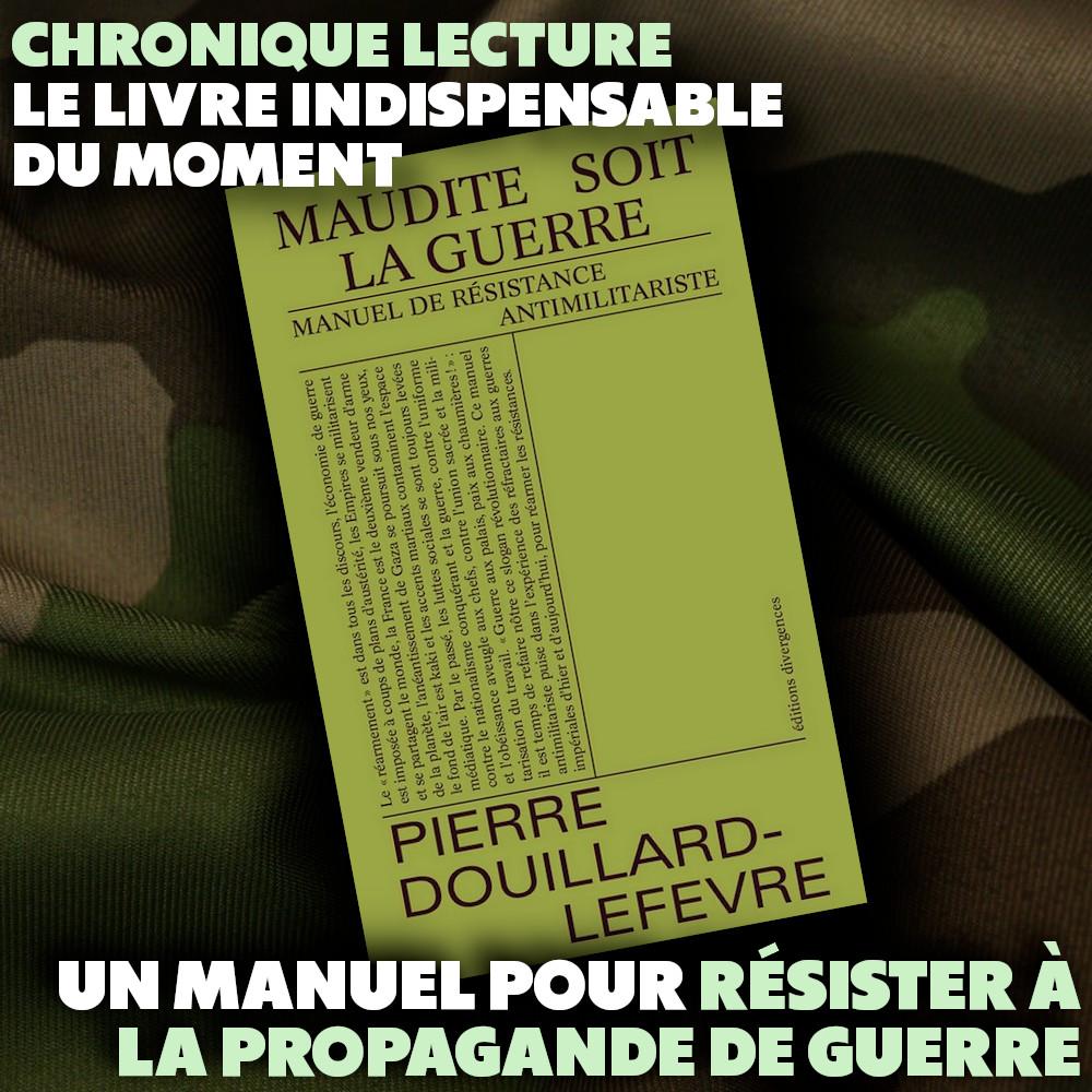 La couverture du livre "Maudite soit la guerre", le manuel antimilitariste à lire pour résister à la propagande de guerre.