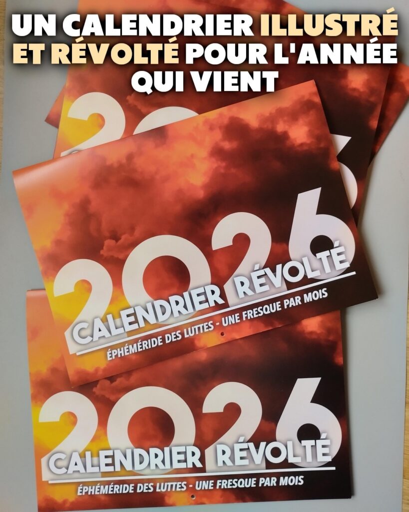 Le calendrier 2026 de Contre Attaque : un calendrier révolté !